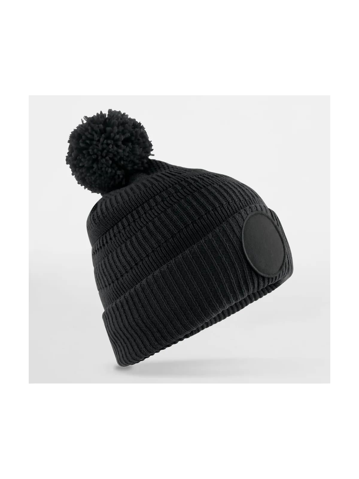 Fan Patch Beanie — BLACK