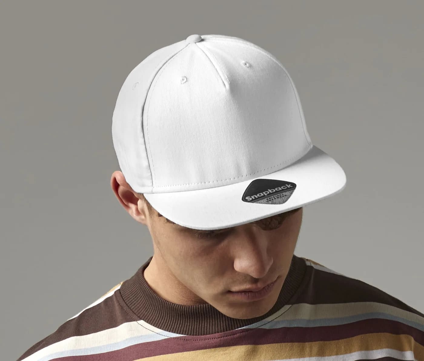 5 Panel Snapback Rapper Cap — Casquettes & chapeaux Beechfield à personnaliser