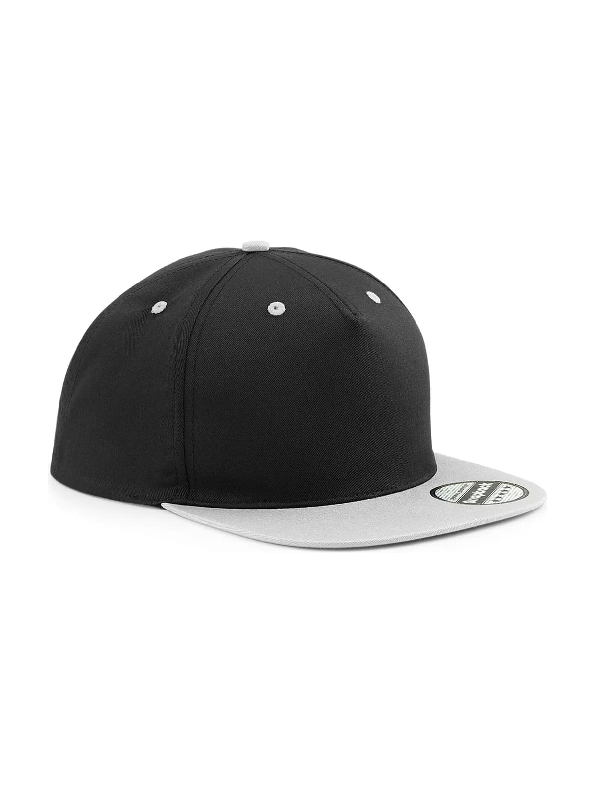 5 Panel Contrast Snapback — BLACK/GREY