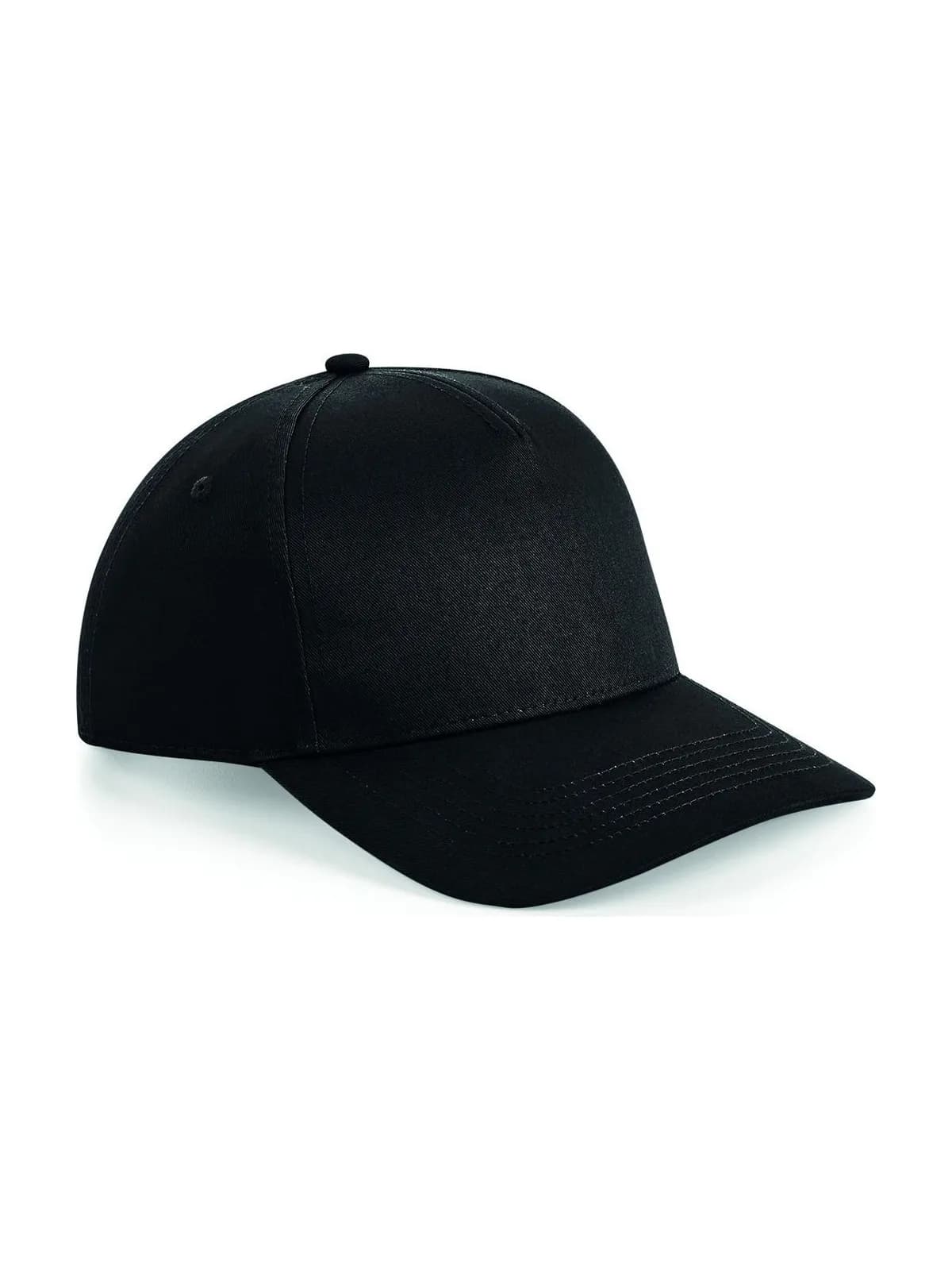 Urbanwear 5 Panel Snapback — BLACK