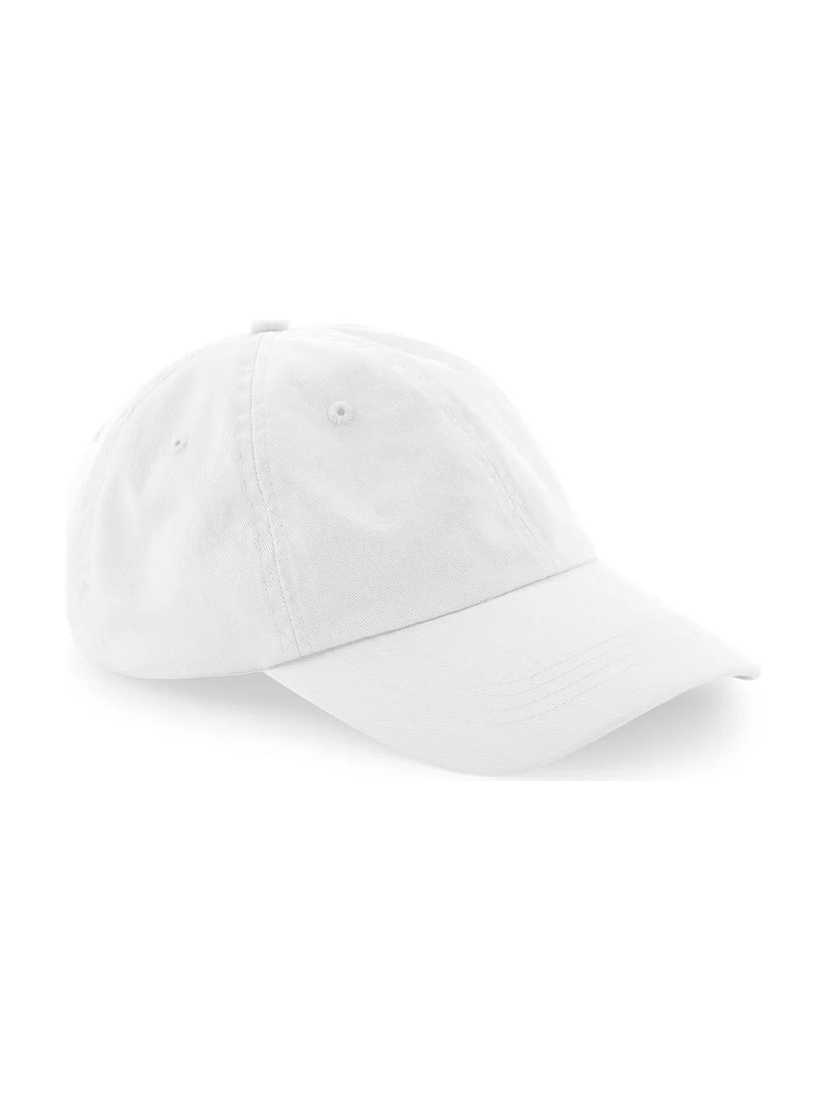 Organic Cotton 6 Panel Dad Cap — WHITE