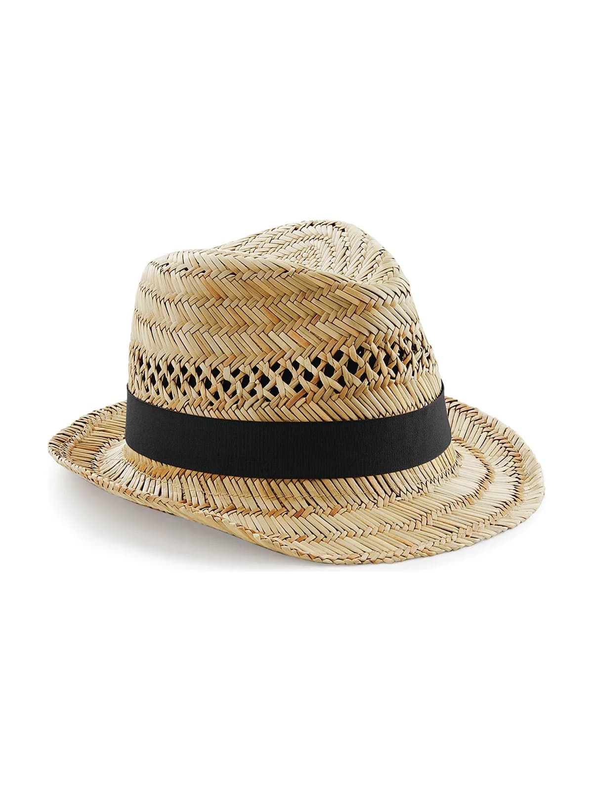 Straw Summer Trilby — NATURAL