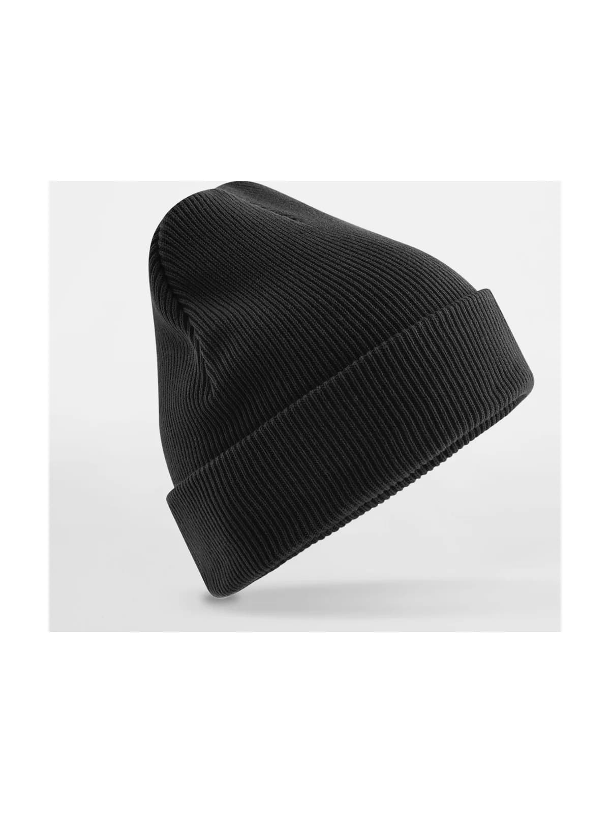 Premium Organic Cotton Original Cuffed Beanie — BLACK