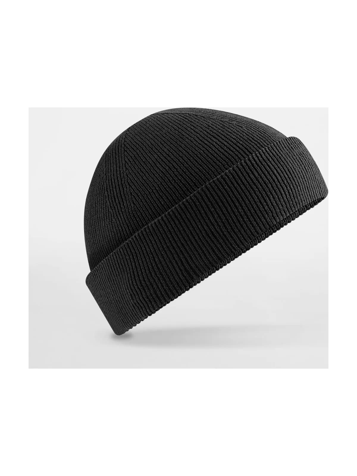 Organic Cotton Fisherman Beanie — BLACK