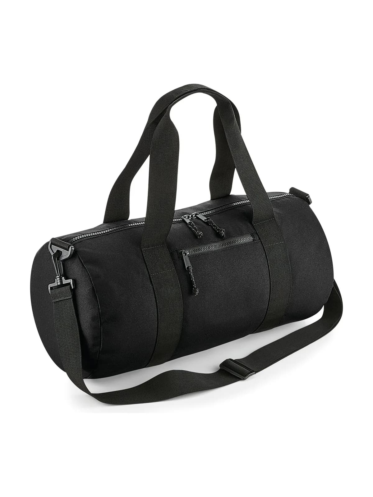 Recycled Barrel Bag — BLACK