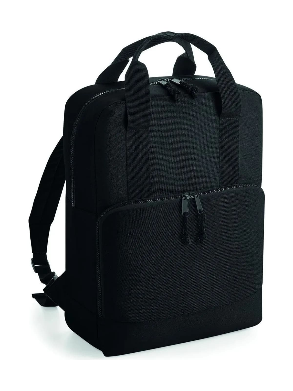 Recycled Twin Handle Cooler Backpack — BLACK