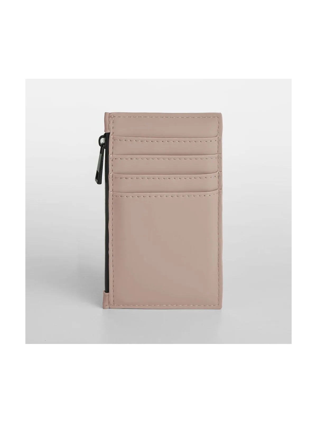 Matte Pu Card Holder — NUDE PINK