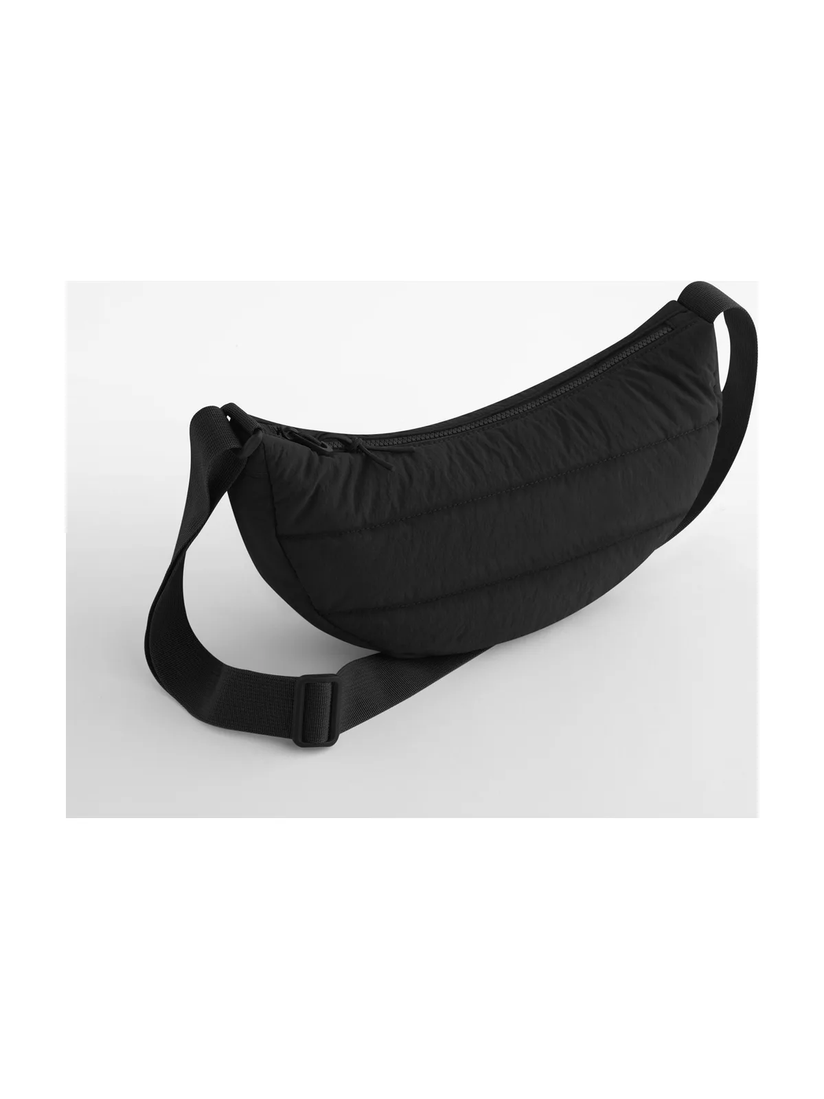 Quilted Cross Body Bag — BLACK