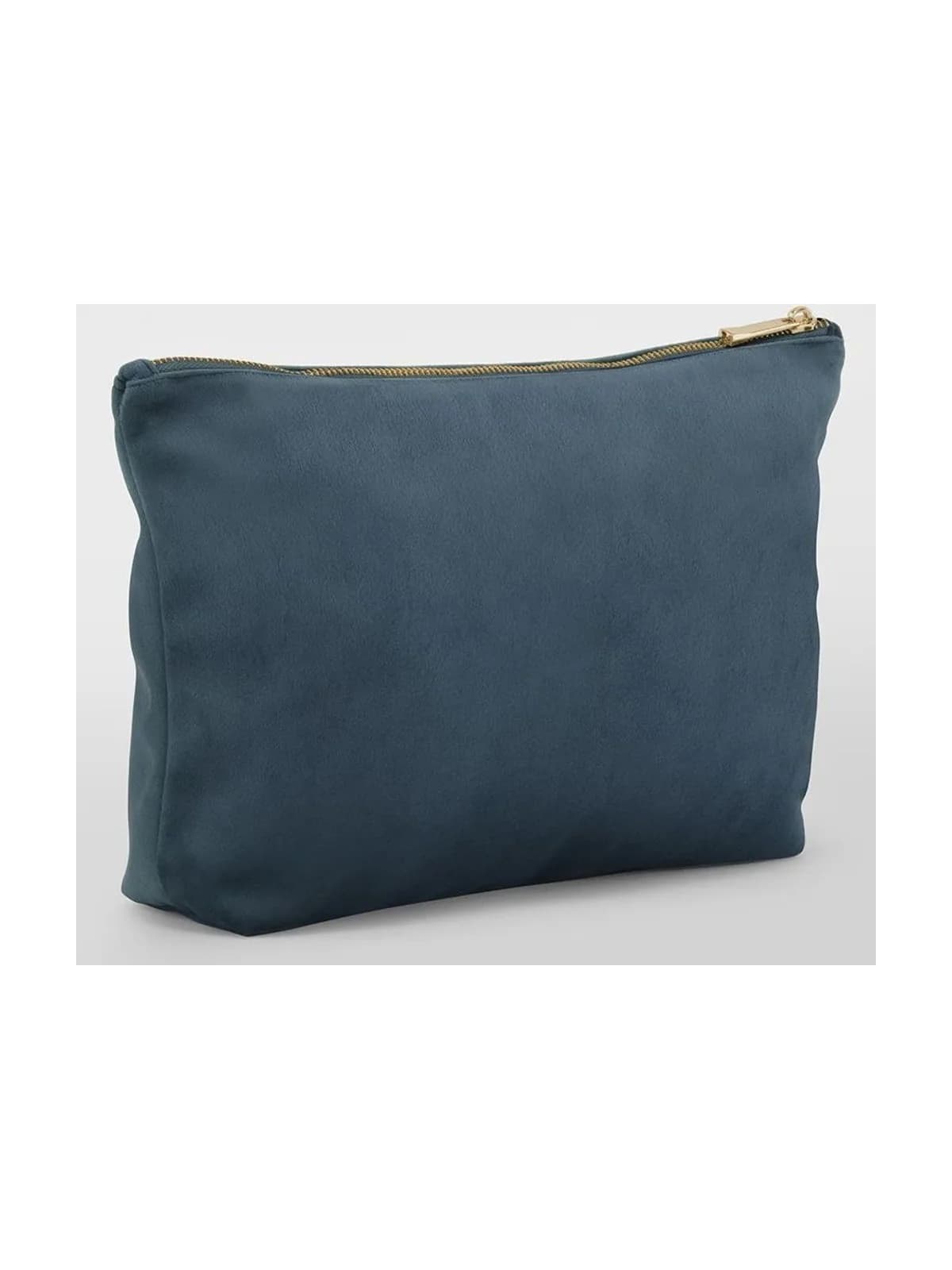 Velvet Accessory Bag — BLUE TOPAZ