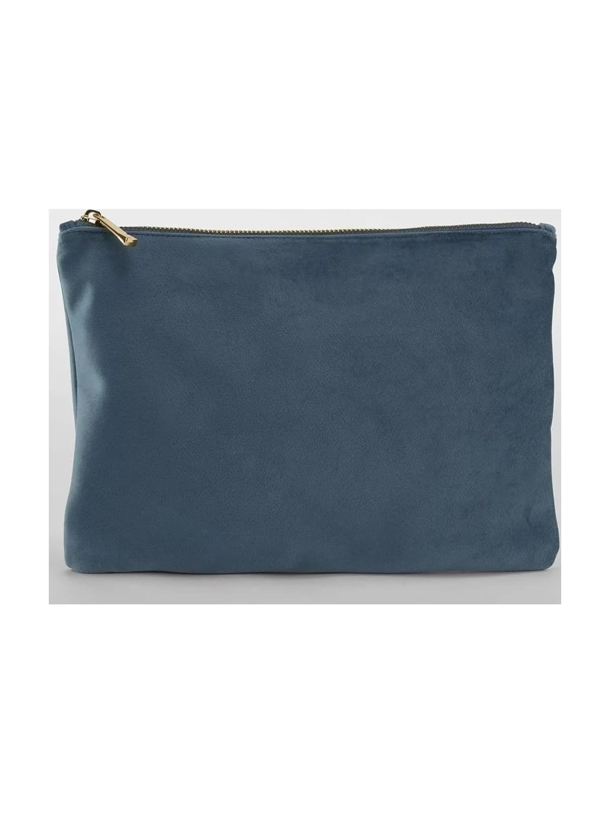 Velvet Accessory Pouch — BLUE TOPAZ