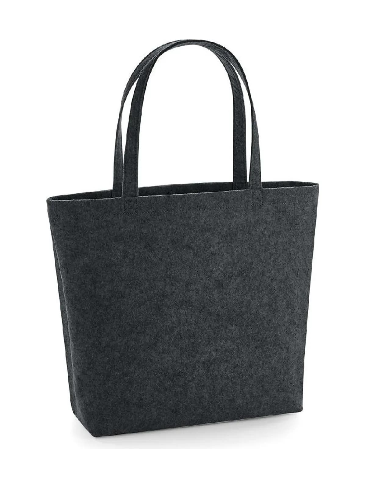 Felt Shopper — CHARCOAL MELANGE