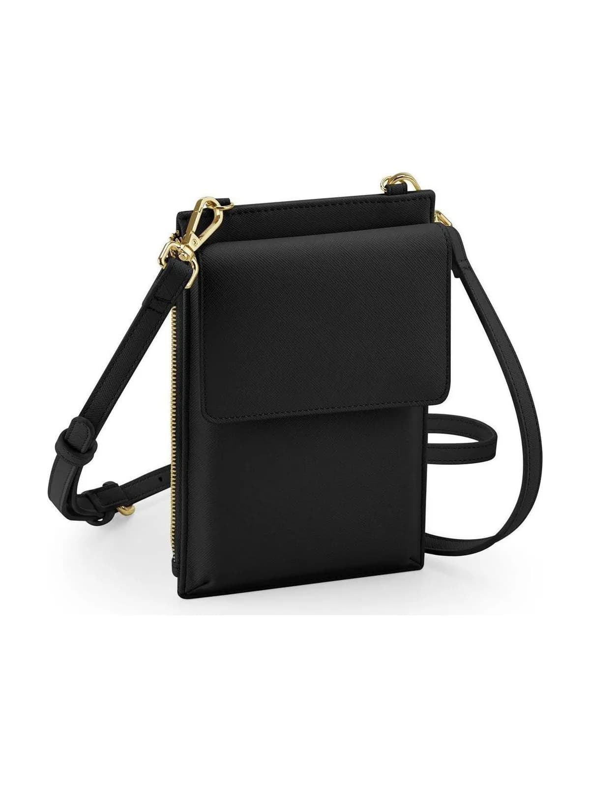 Boutique Cross Body Phone Pouch — BLACK