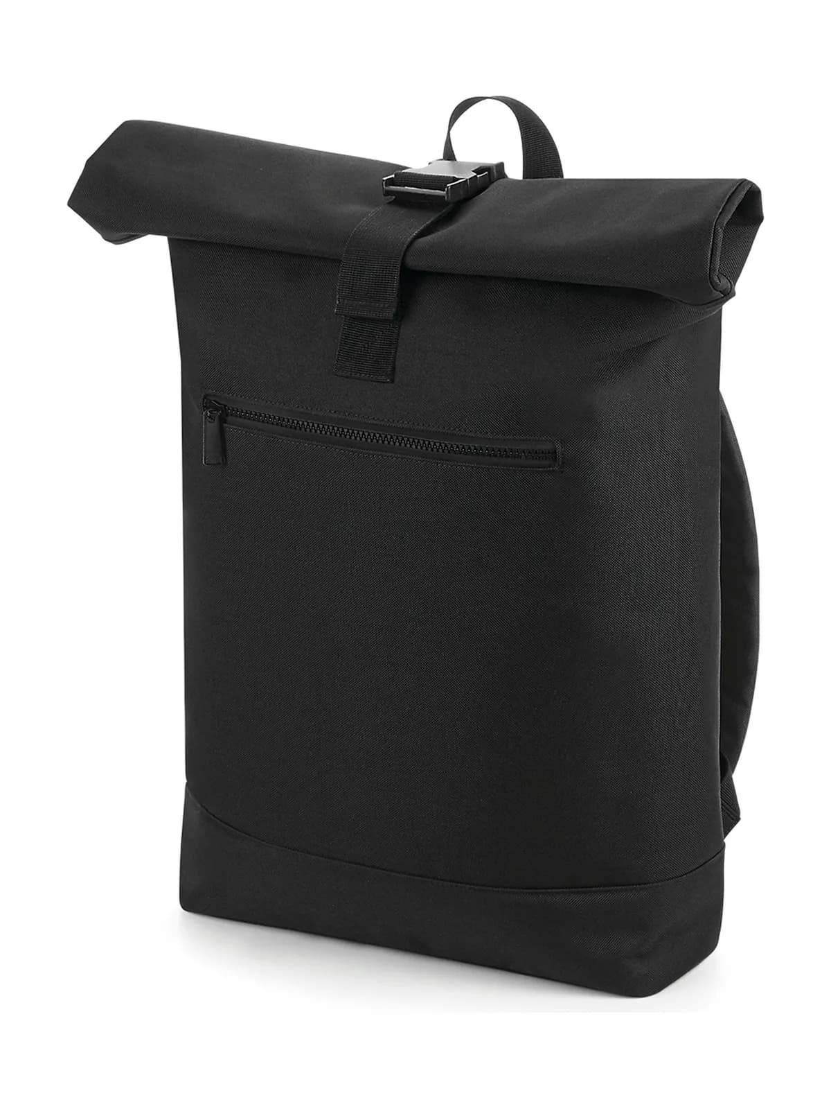 Roll-Top Backpack — BLACK