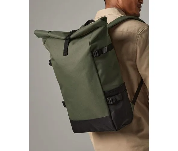 Block Roll-Top Backpack — Sacs & bagagerie BagBase à personnaliser
