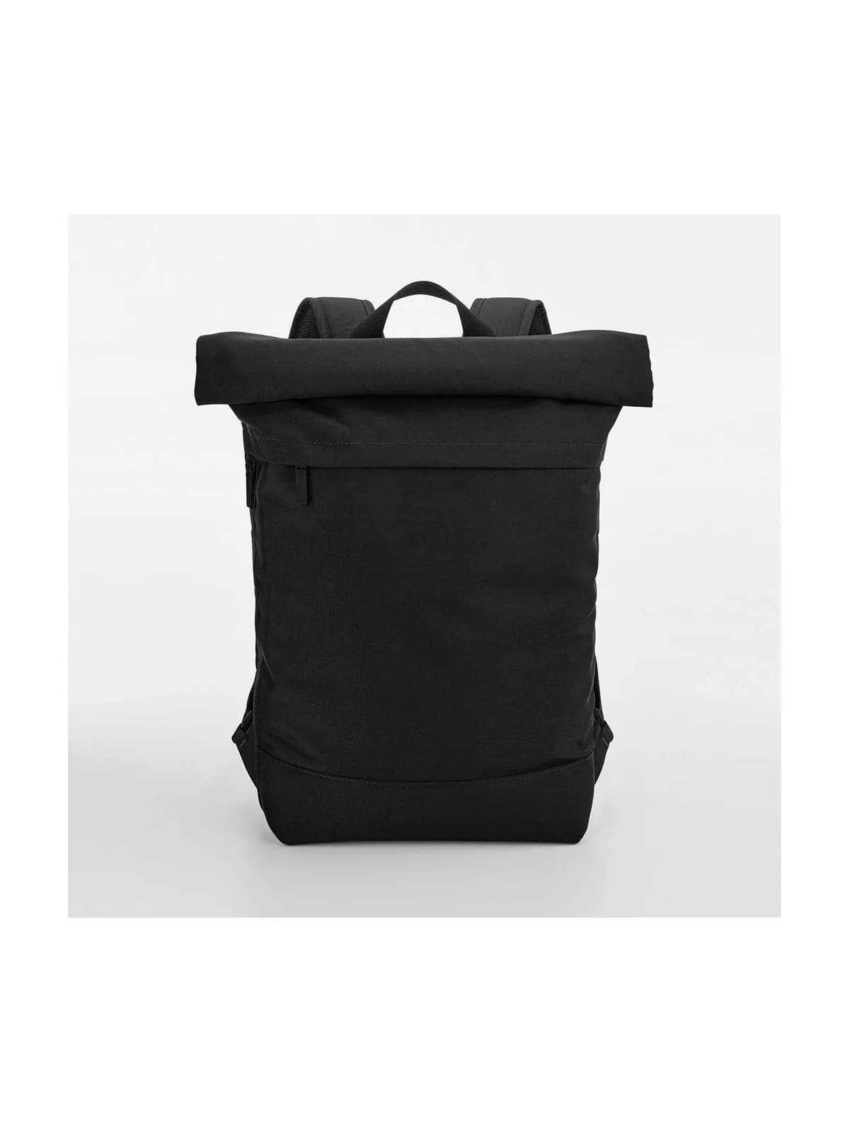 Simplicity Roll Top Backpack — BLACK