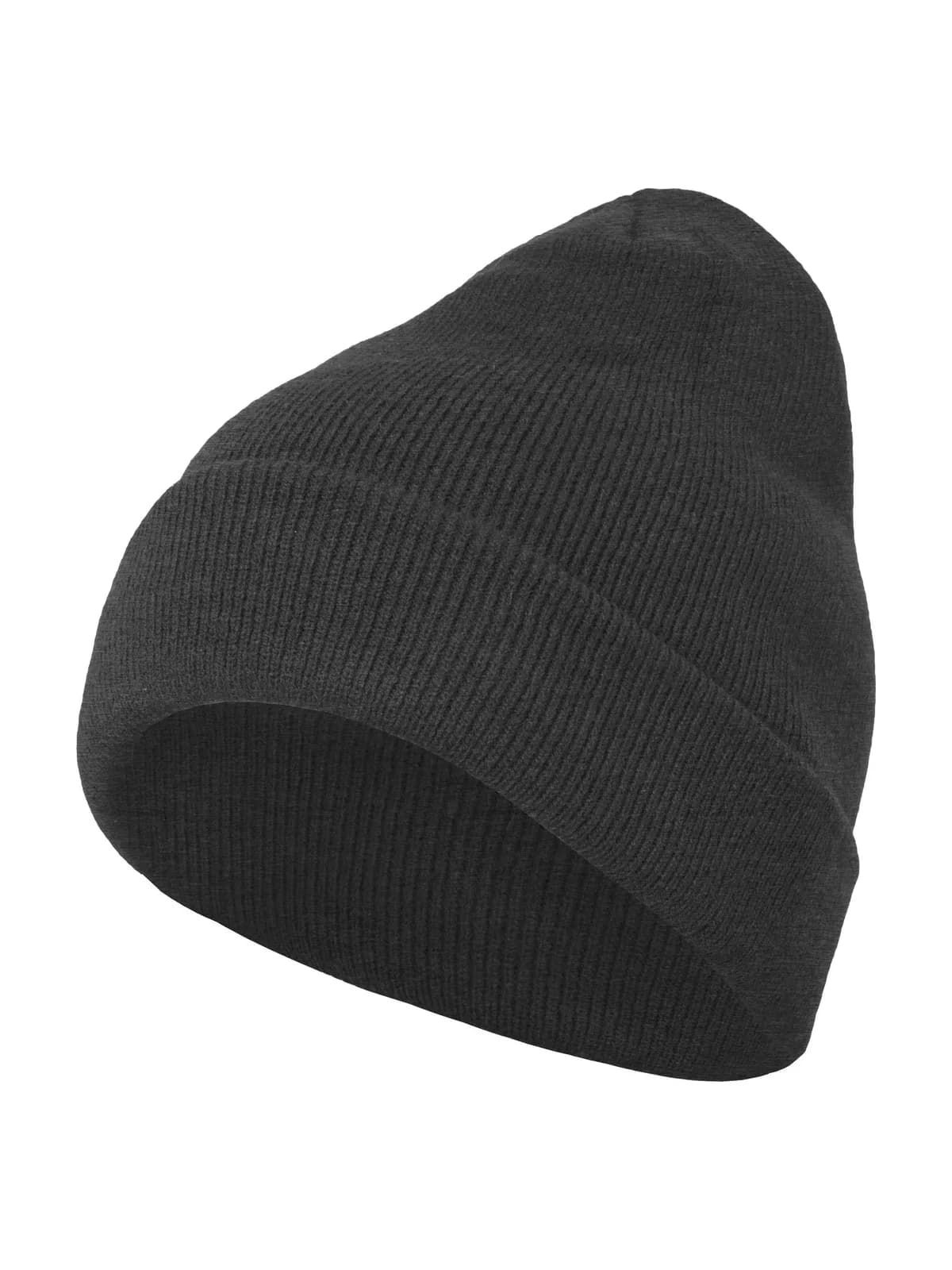 Heavy Knit Beanie — CHARCOAL