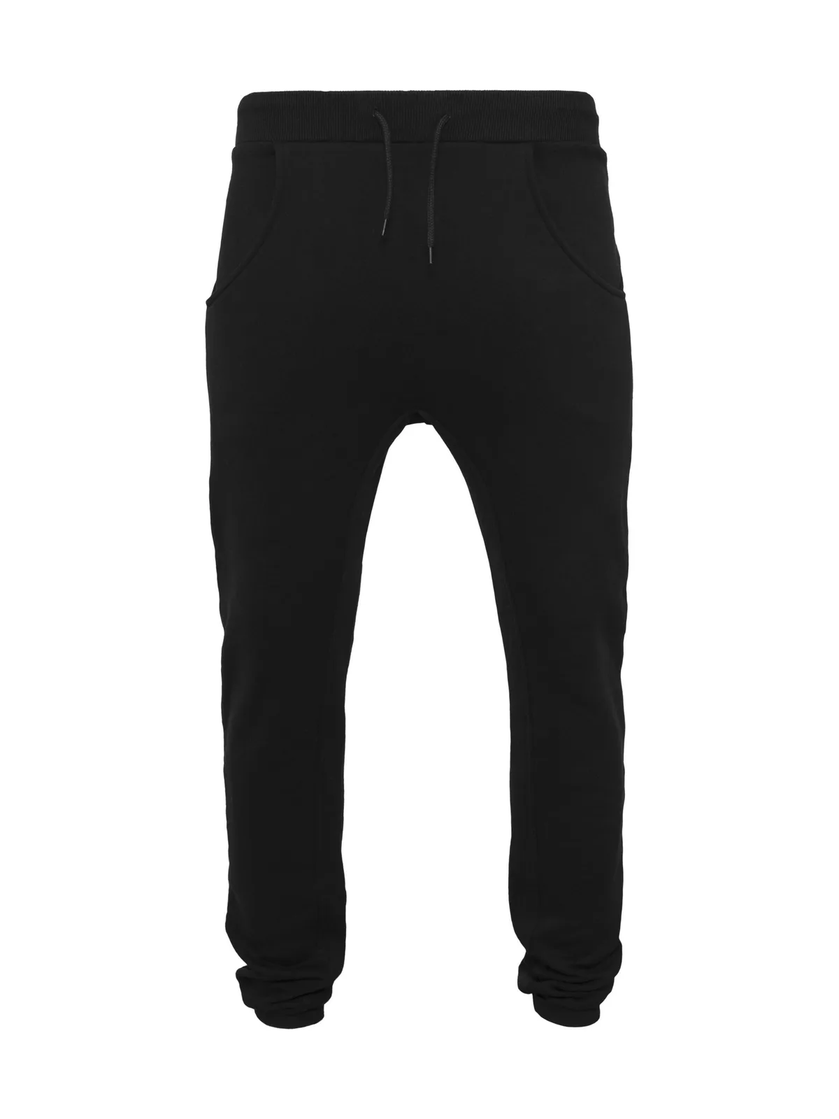 Heavy Deep Crotch Sweatpants — BLACK
