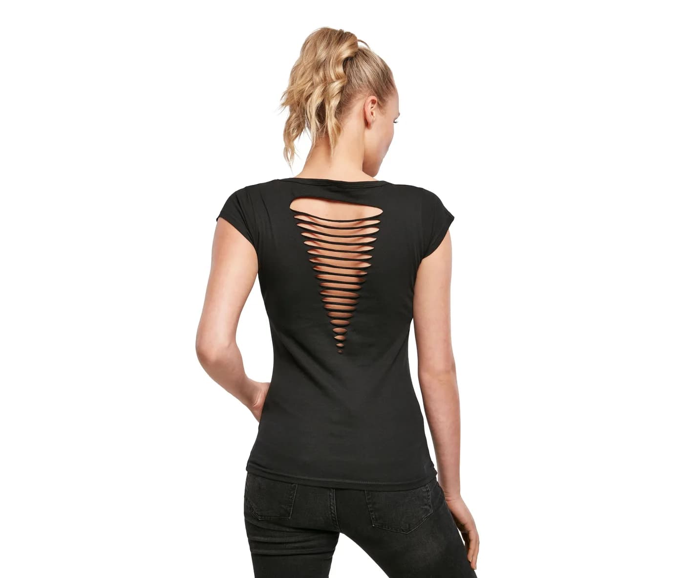 Ladies Back Cut Tee — T-shirts Build Your Brand à personnaliser