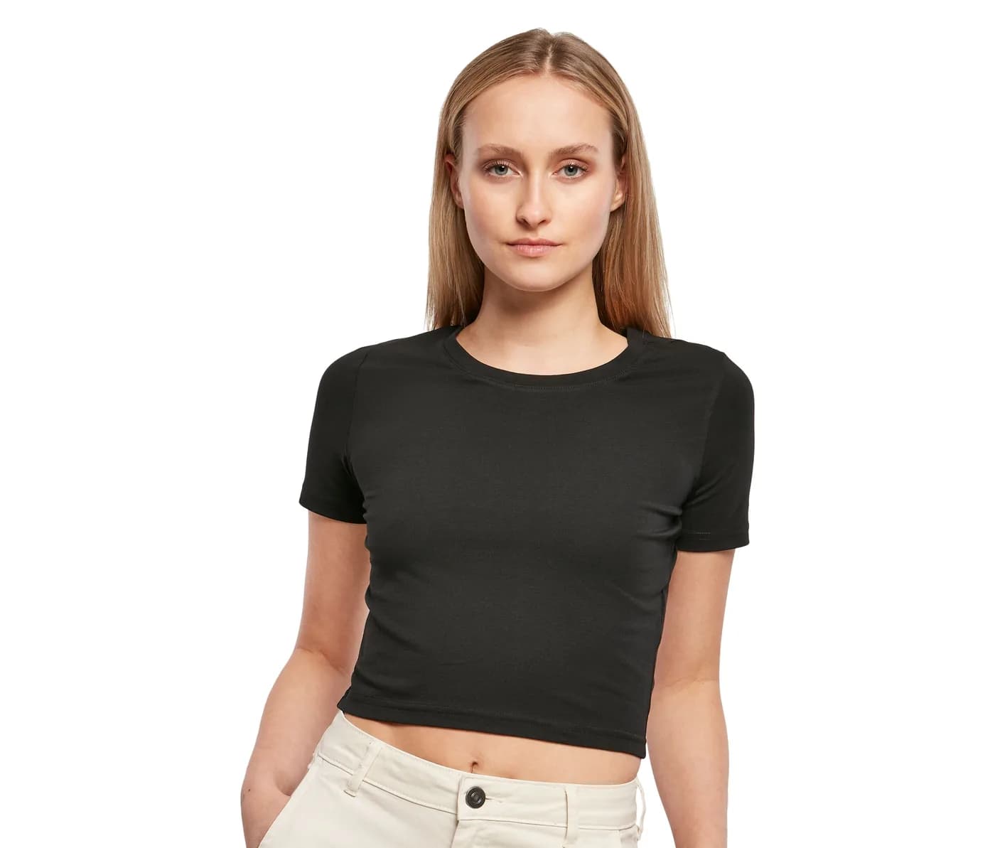 Ladies Cropped Tee — T-shirts Build Your Brand à personnaliser