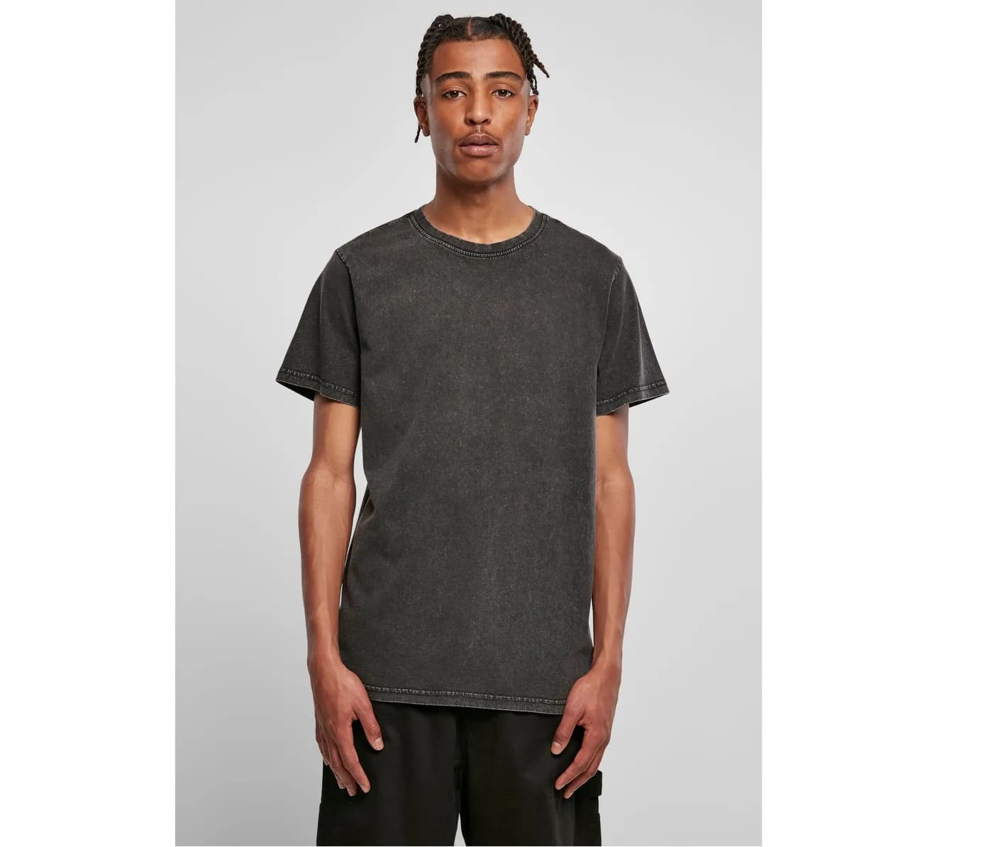 Acid Washed Round Neck Tee — T-shirts Build Your Brand à personnaliser