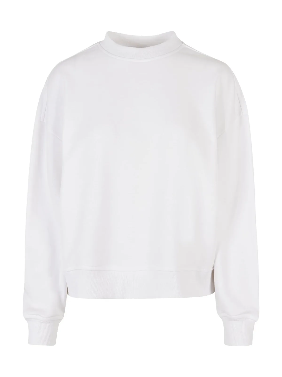 Ladies Oversized Crewneck — WHITE