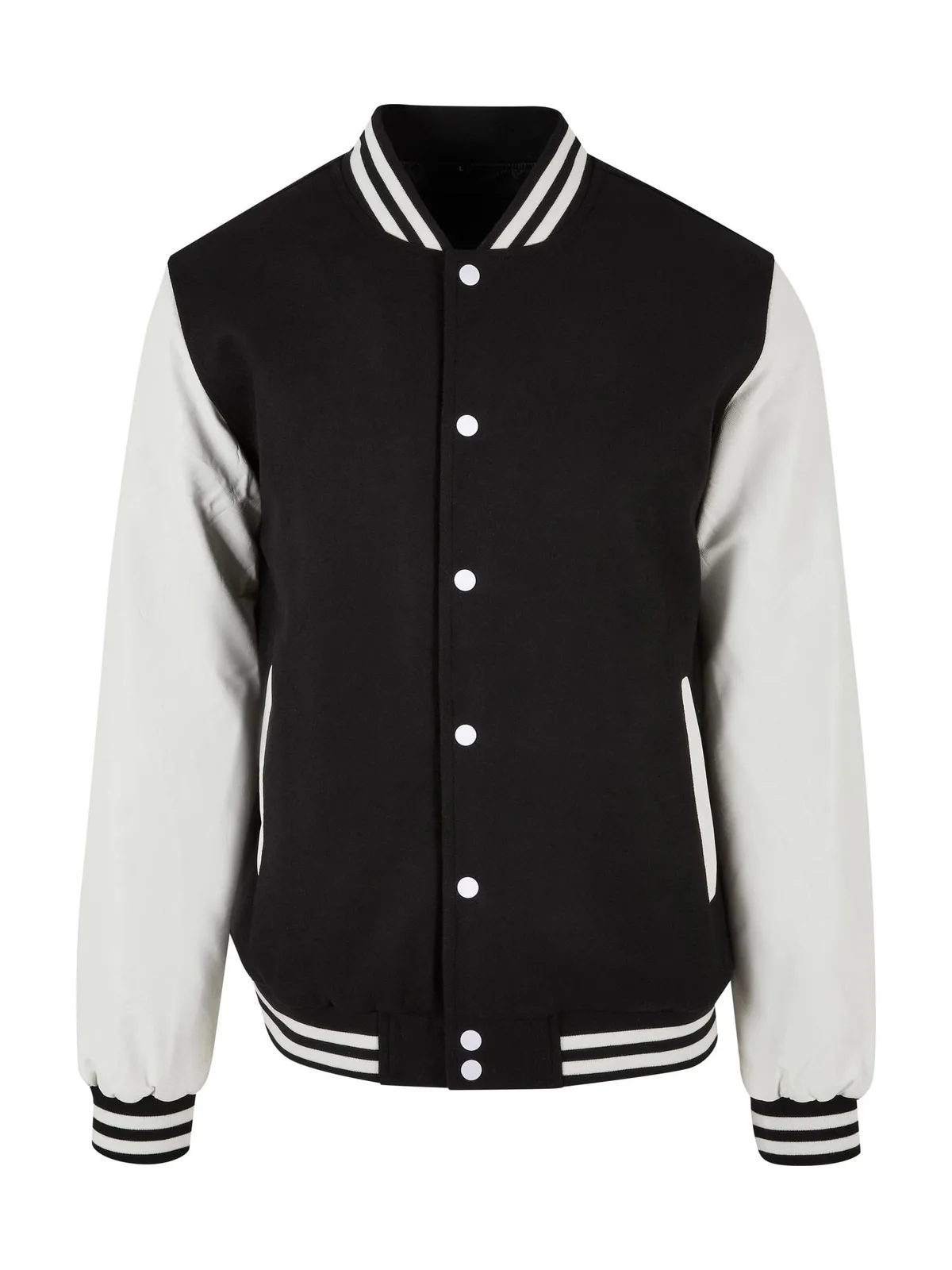 Oldschool College Jacket — BLACK/WHITE