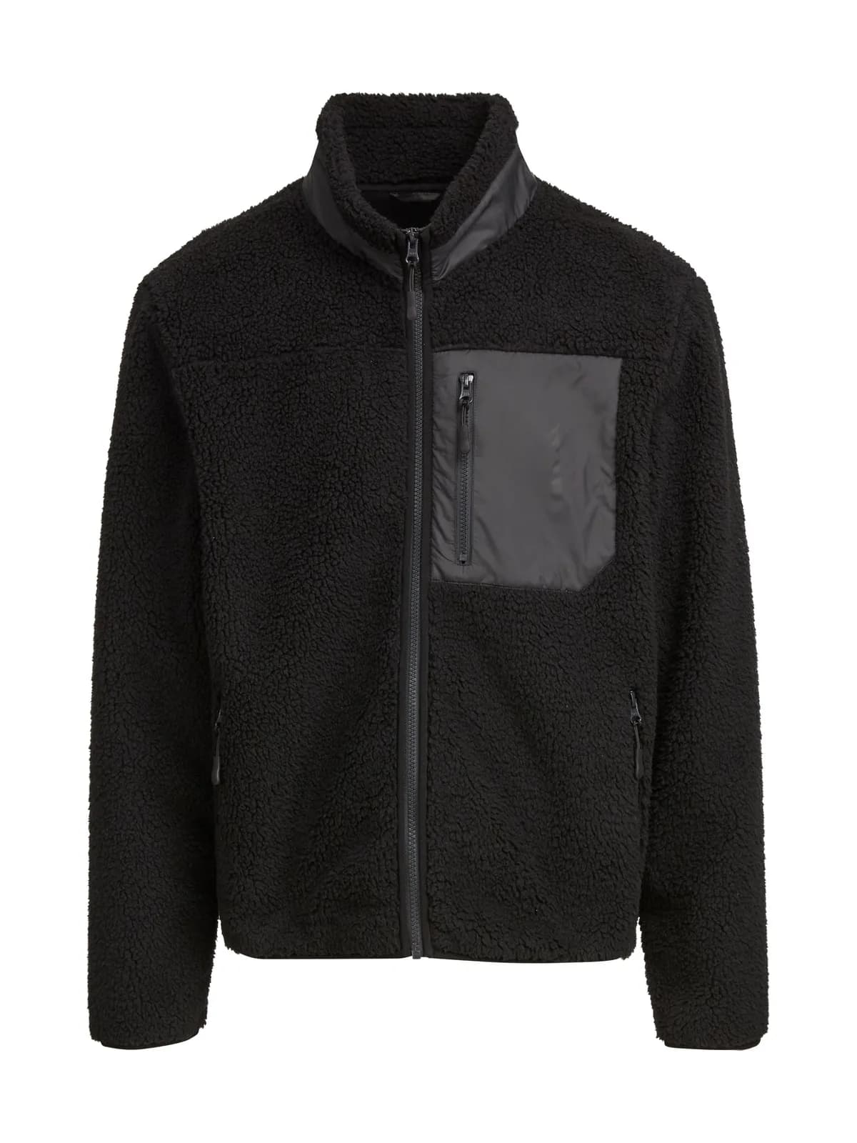 Bonded Sherpa Jacket — BLACK