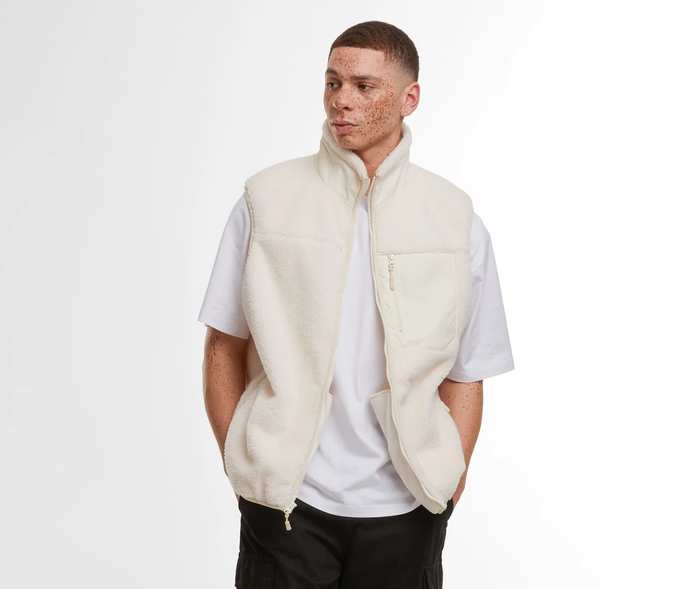 Bonded Sherpa Vest — Vestes & extérieur Build Your Brand à personnaliser