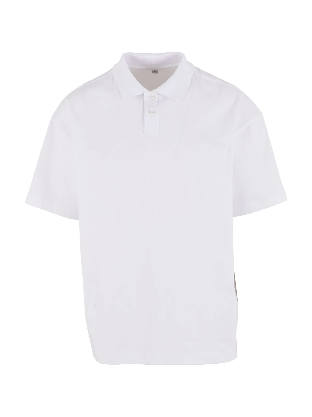 Oversized Polo Shirt — WHITE