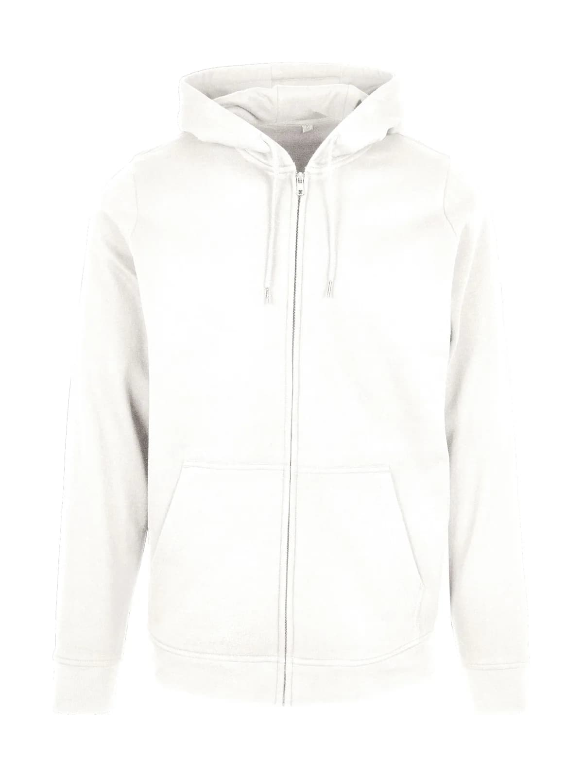 Basic Zip Hoody — WHITE