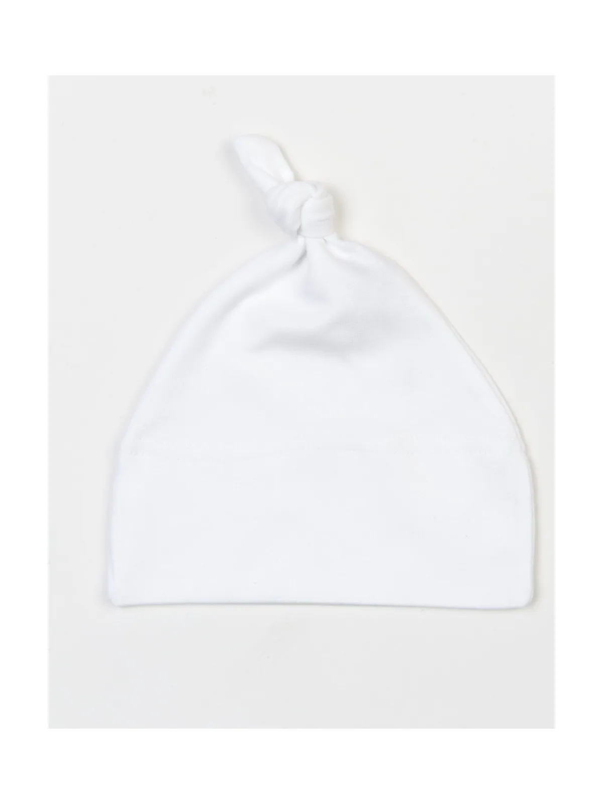 Baby 1 Knot Hat — WHITE