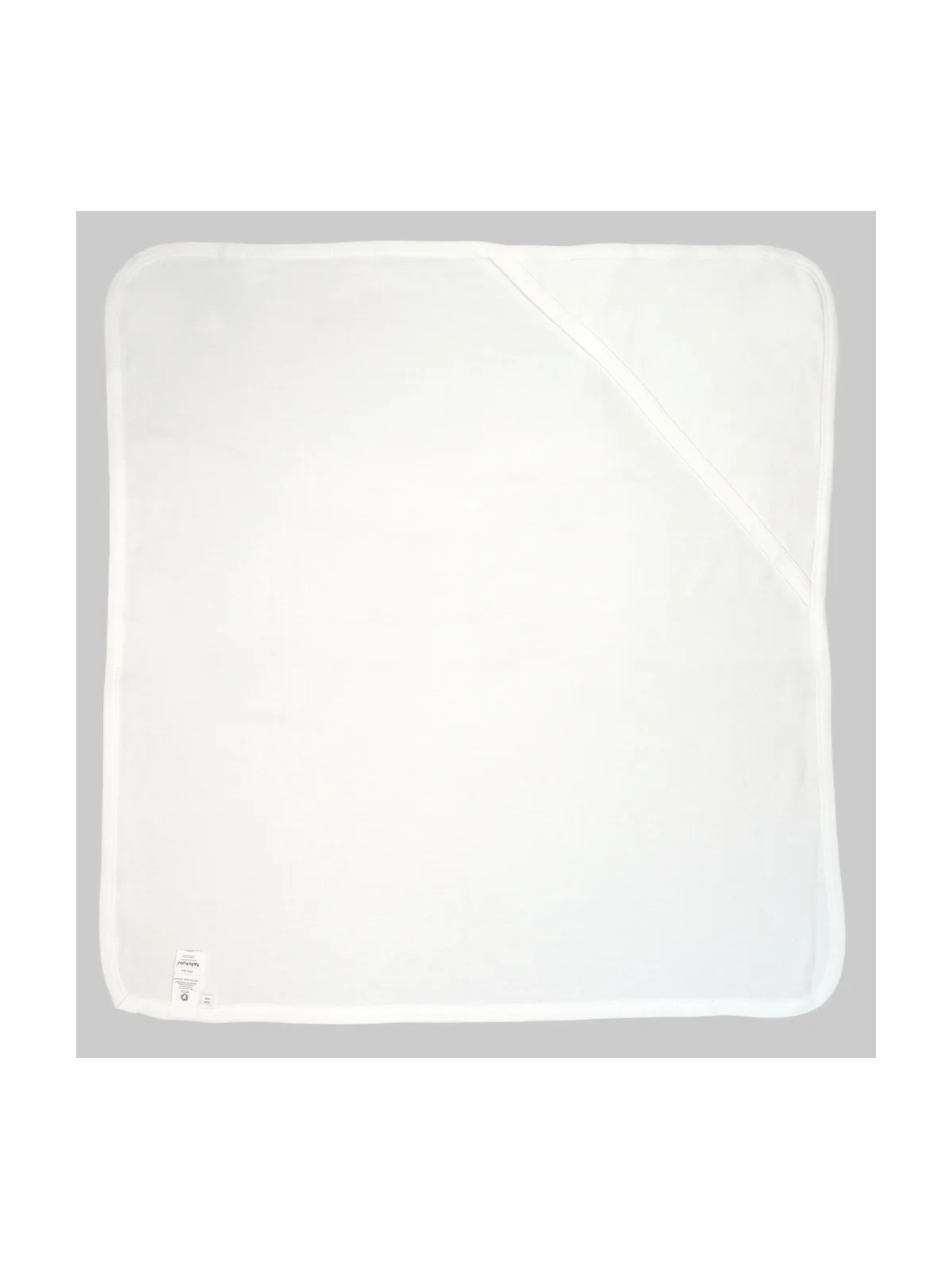 Baby Hooded Blanket — WHITE / WHITE