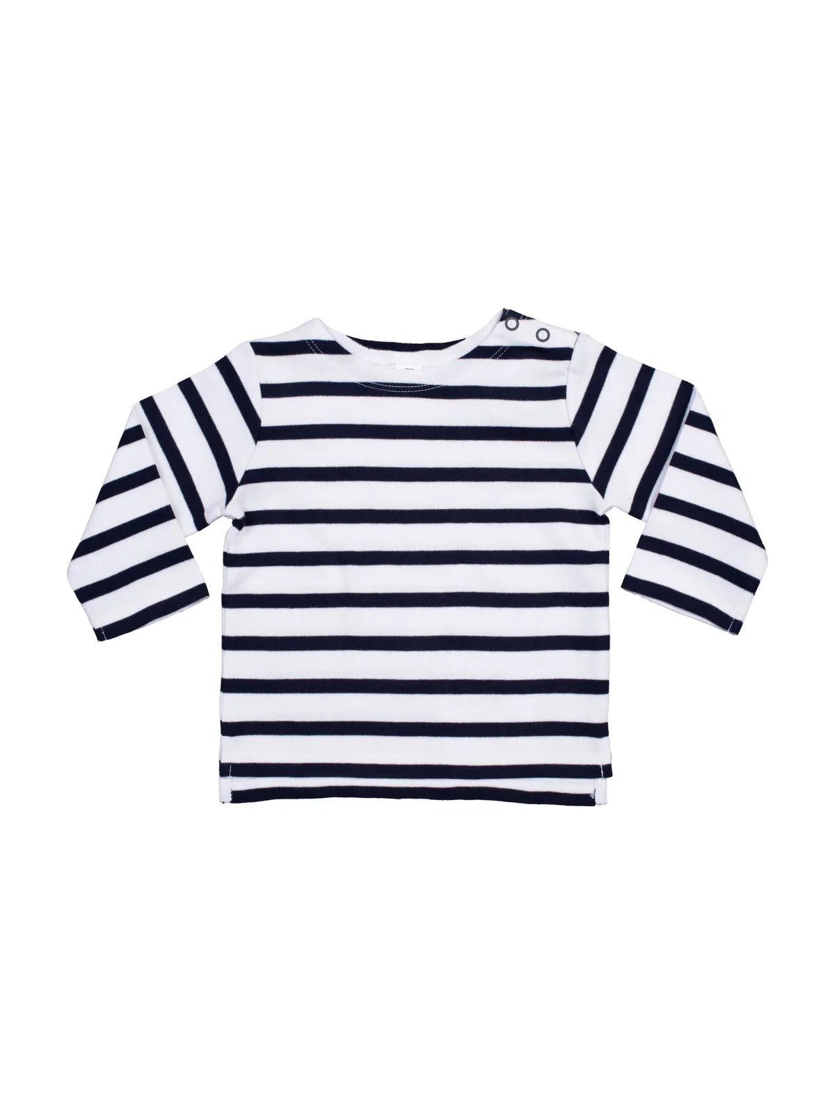 Baby Breton Top — WHITE / NAVY