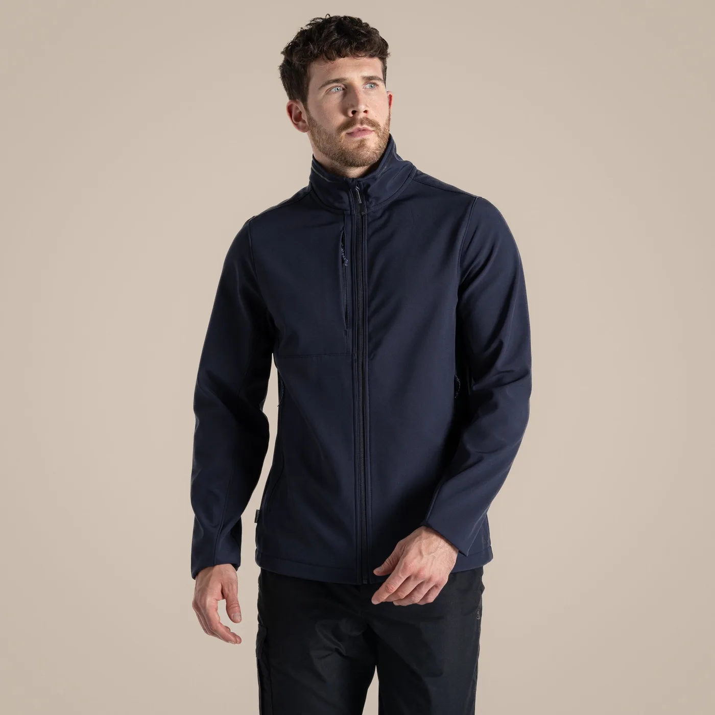 Expert Mens Basecamp Softshell Jacket Black — Vestes & extérieur Craghoppers à personnaliser