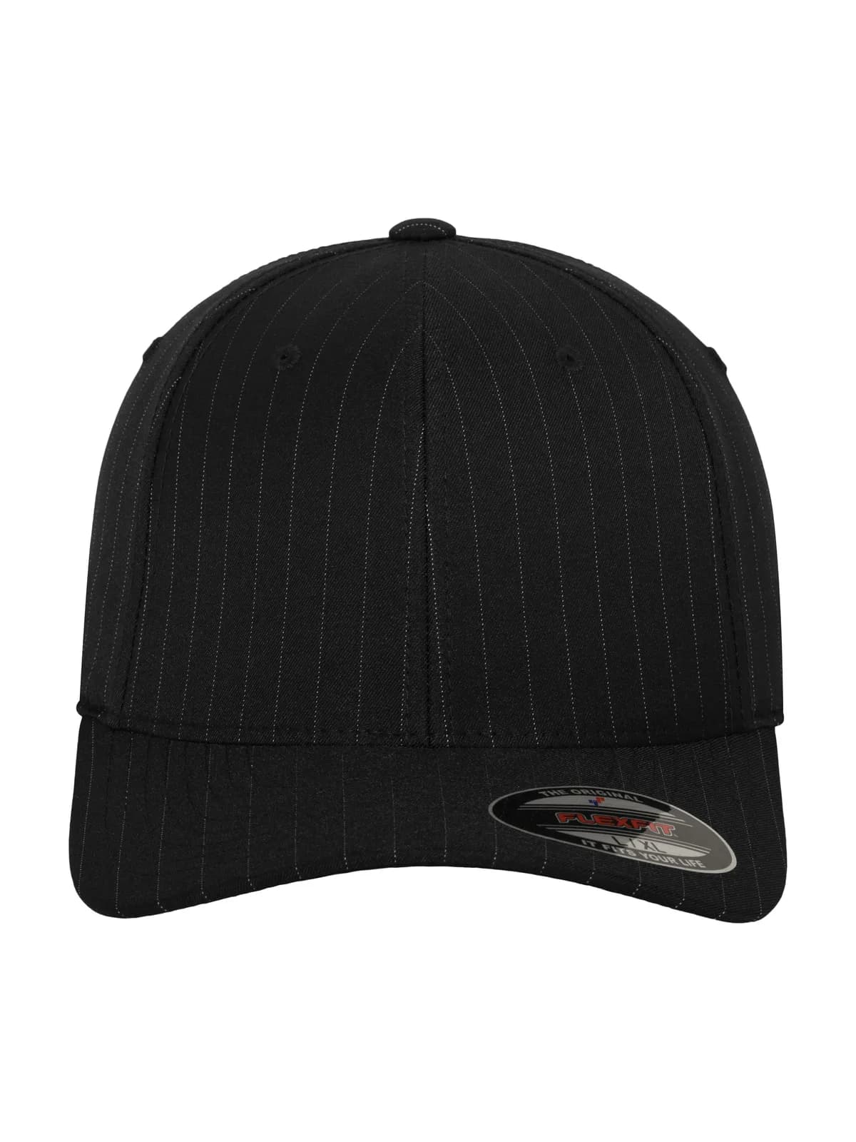 Flexfit Pinstripe — BLACK / WHITE