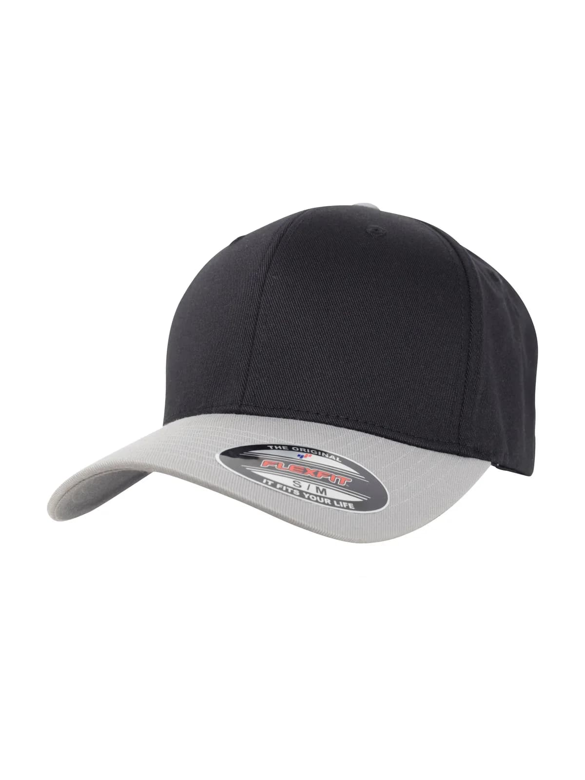 Flexfit Wooly Combed 2-Tone — BLACK / SILVER