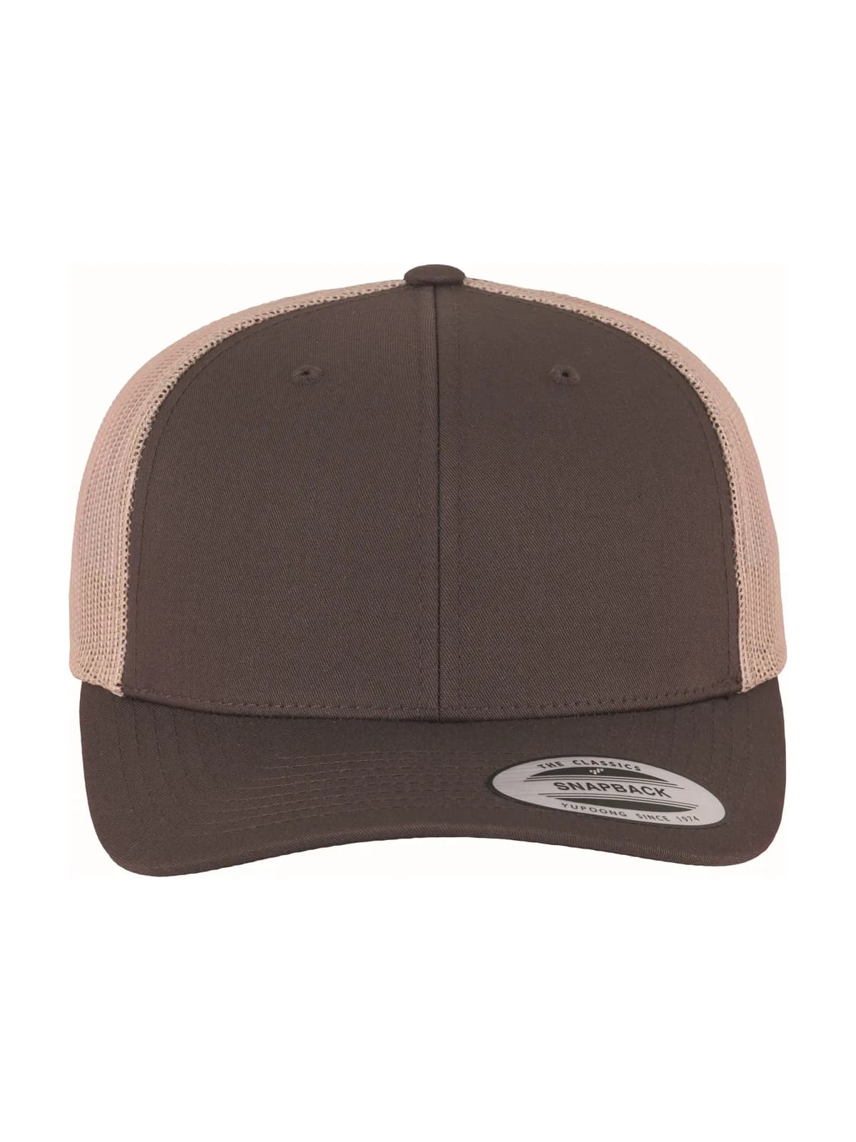 Retro Trucker Cap — BROWN/KHAKI