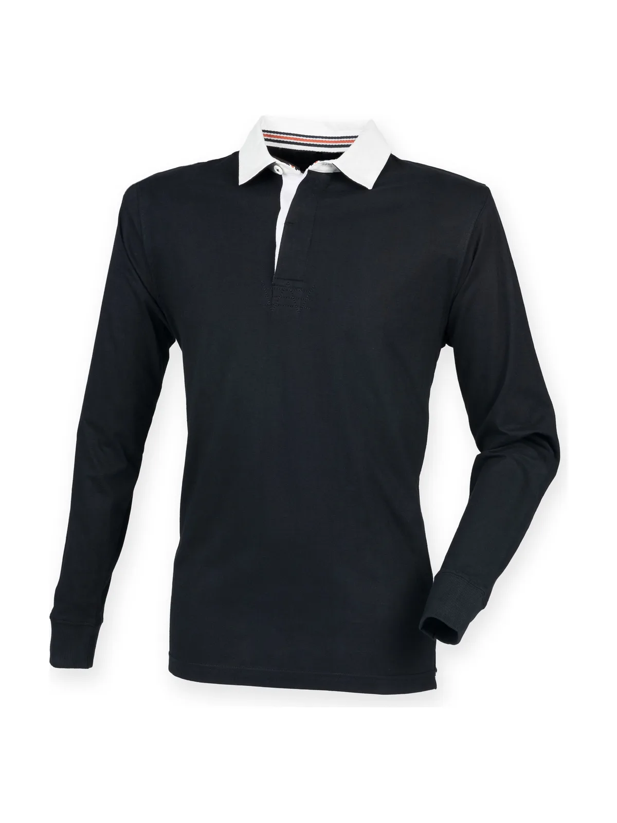 Mens Premium Superfit Rugby — BLACK