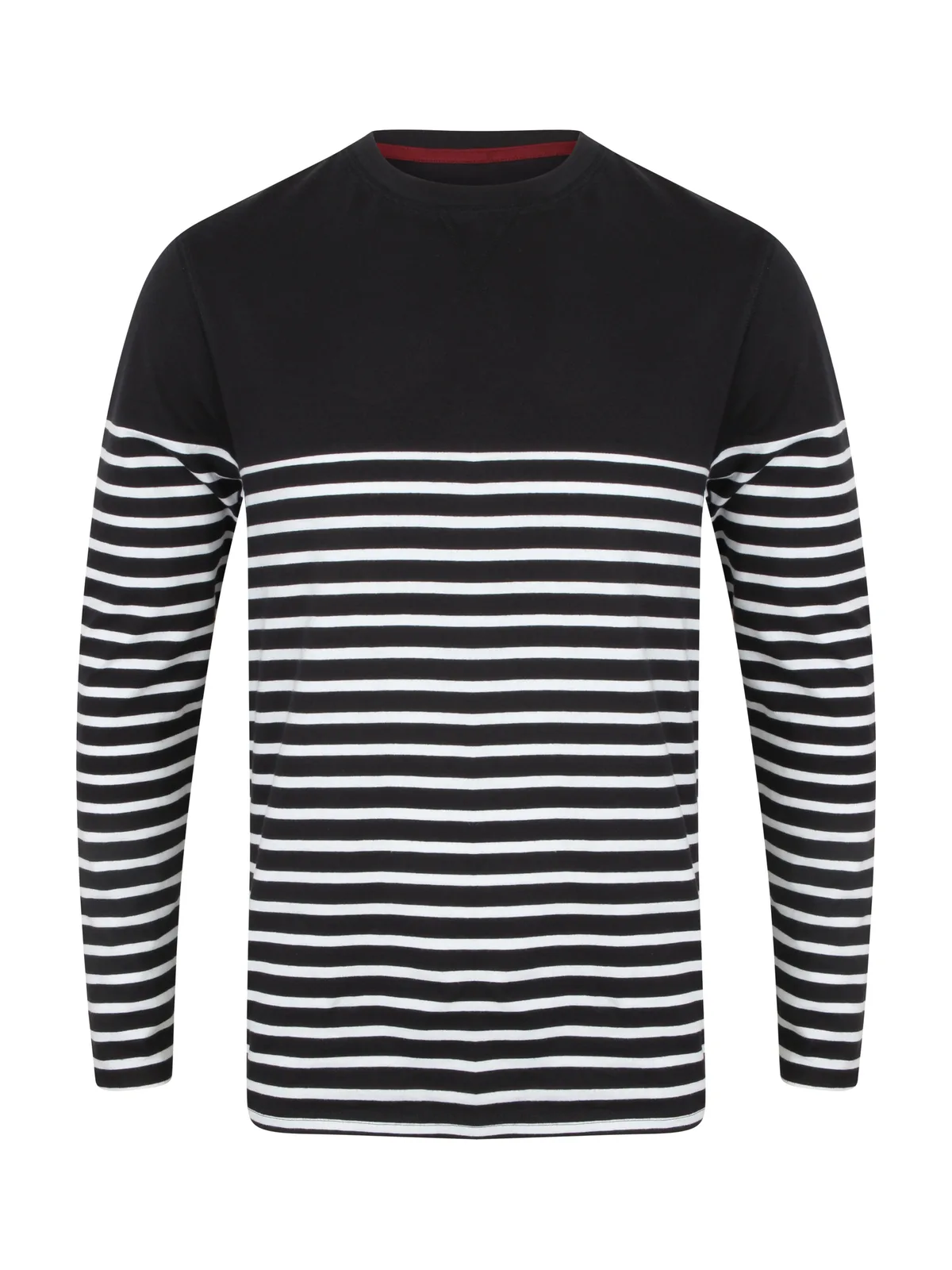 Long Sleeved Breton Striped T — T-shirts Front Row à personnaliser