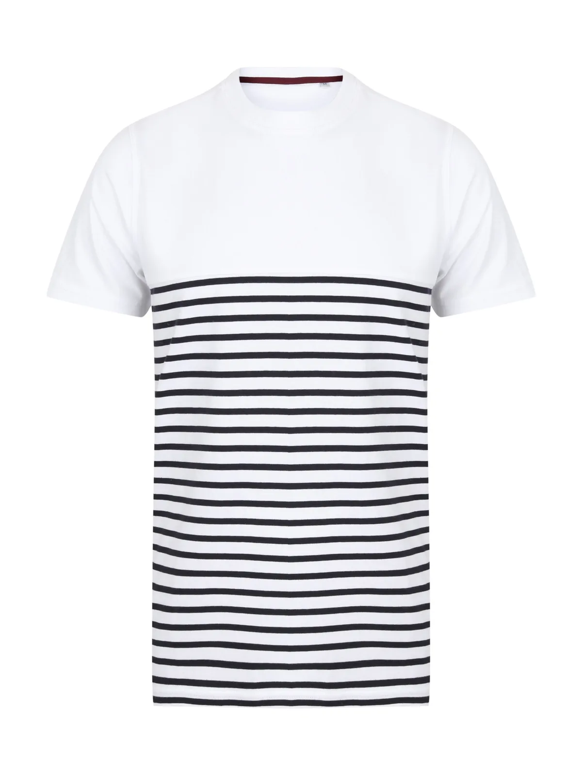 Short Sleeve Breton T — WHITE/NAVY