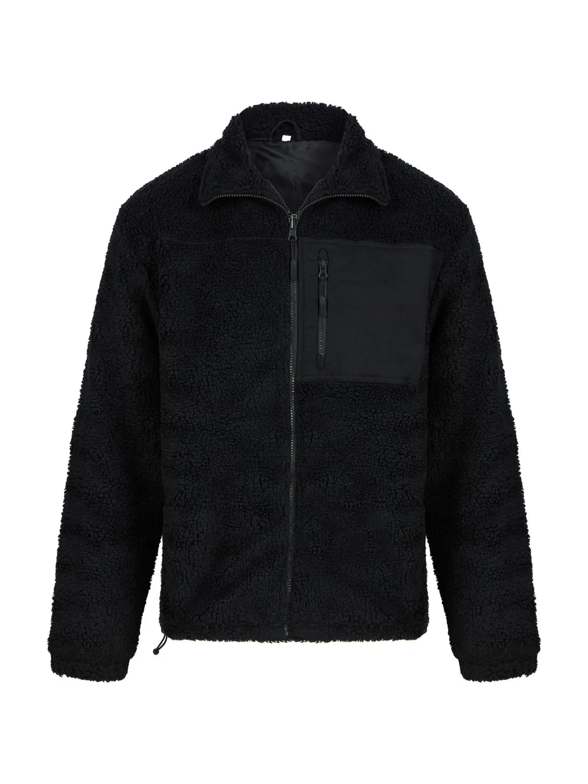 Recycled Sherpa Fleece — BLACK
