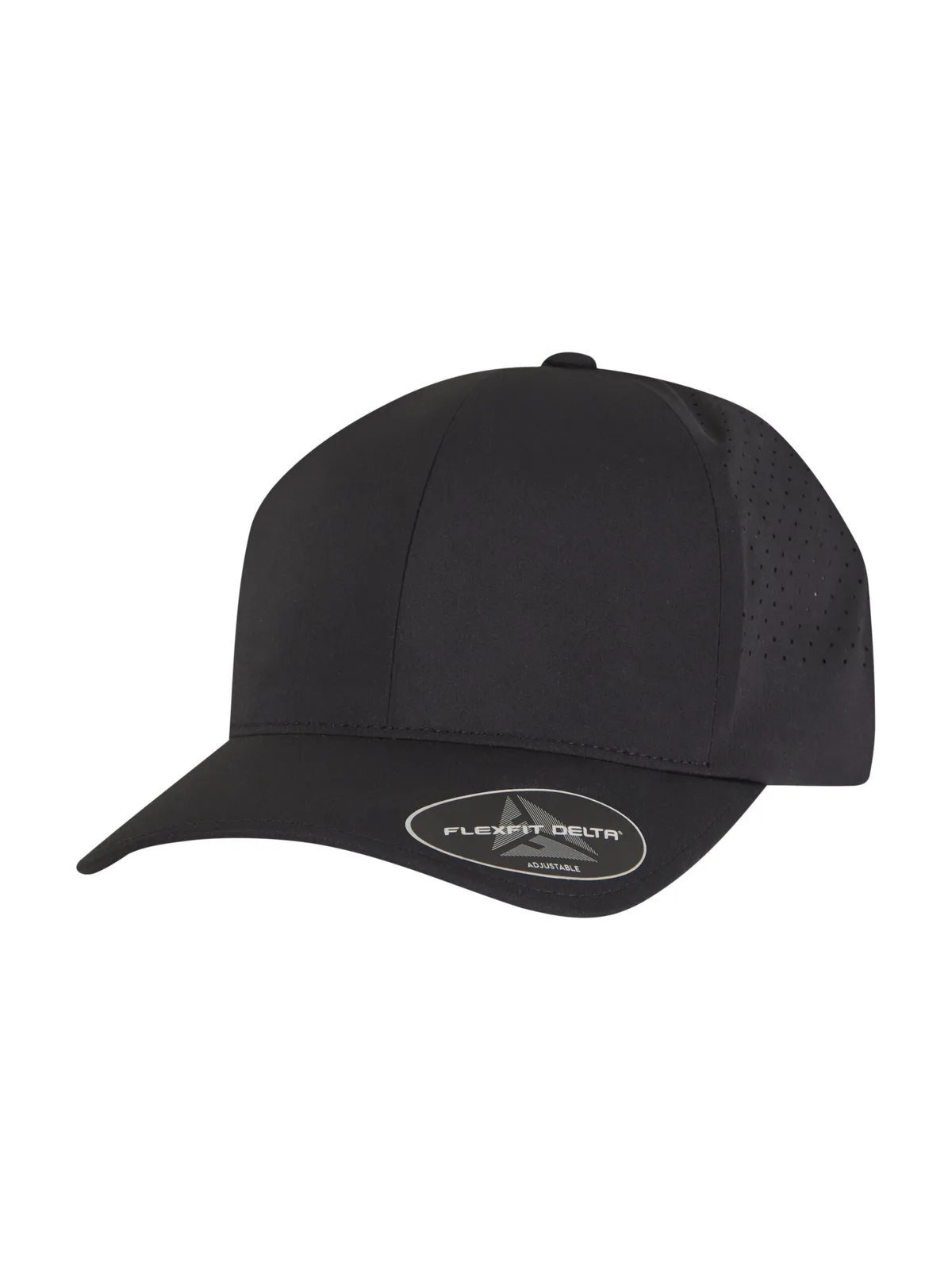 Flexfit Delta Snapback — BLACK