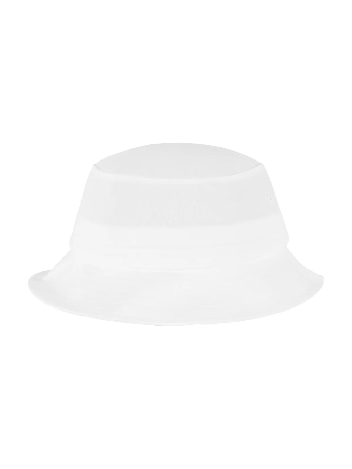 Flexfit Cotton Twill Bucket Hat — WHITE