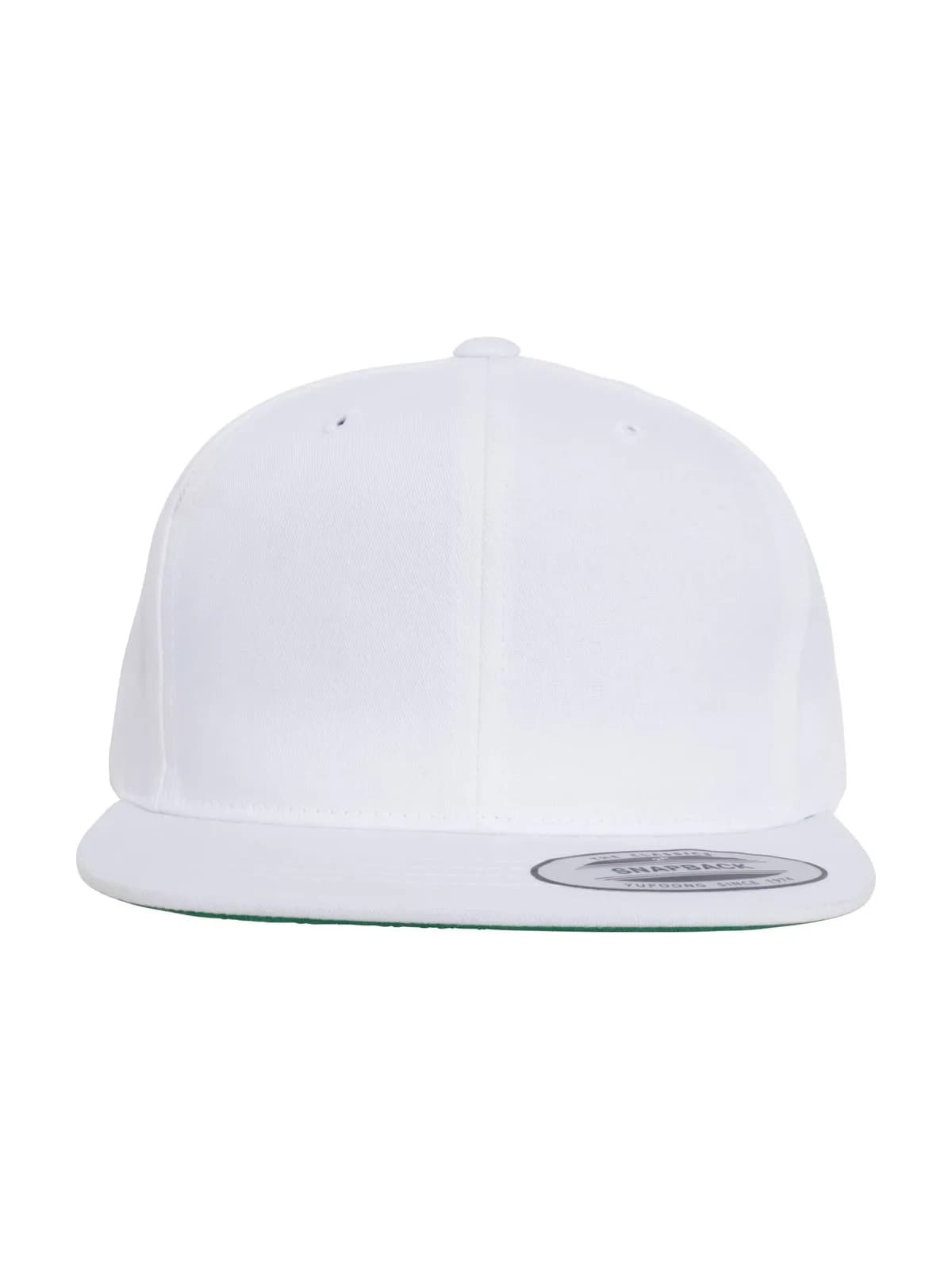 Pro-Style Twill Snapback Youth Cap — WHITE