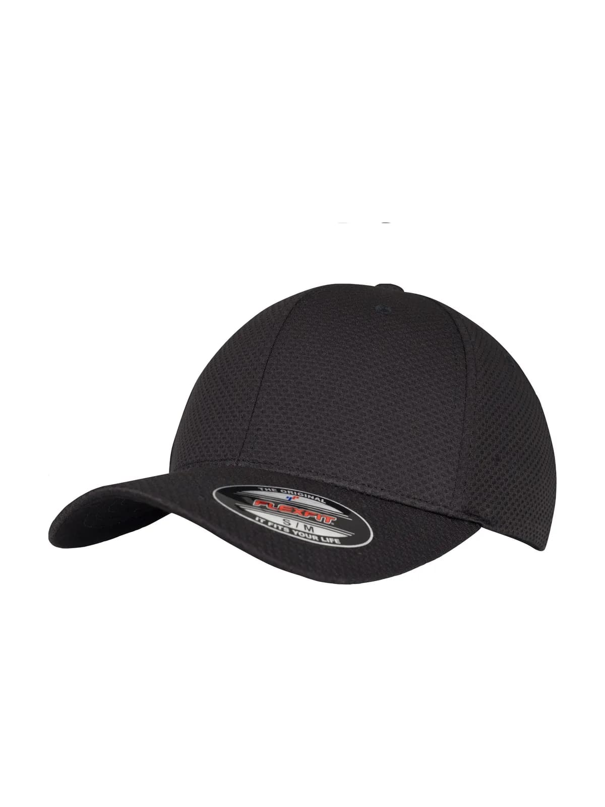 Flexfit 3d Hexagon Jersey Cap — BLACK