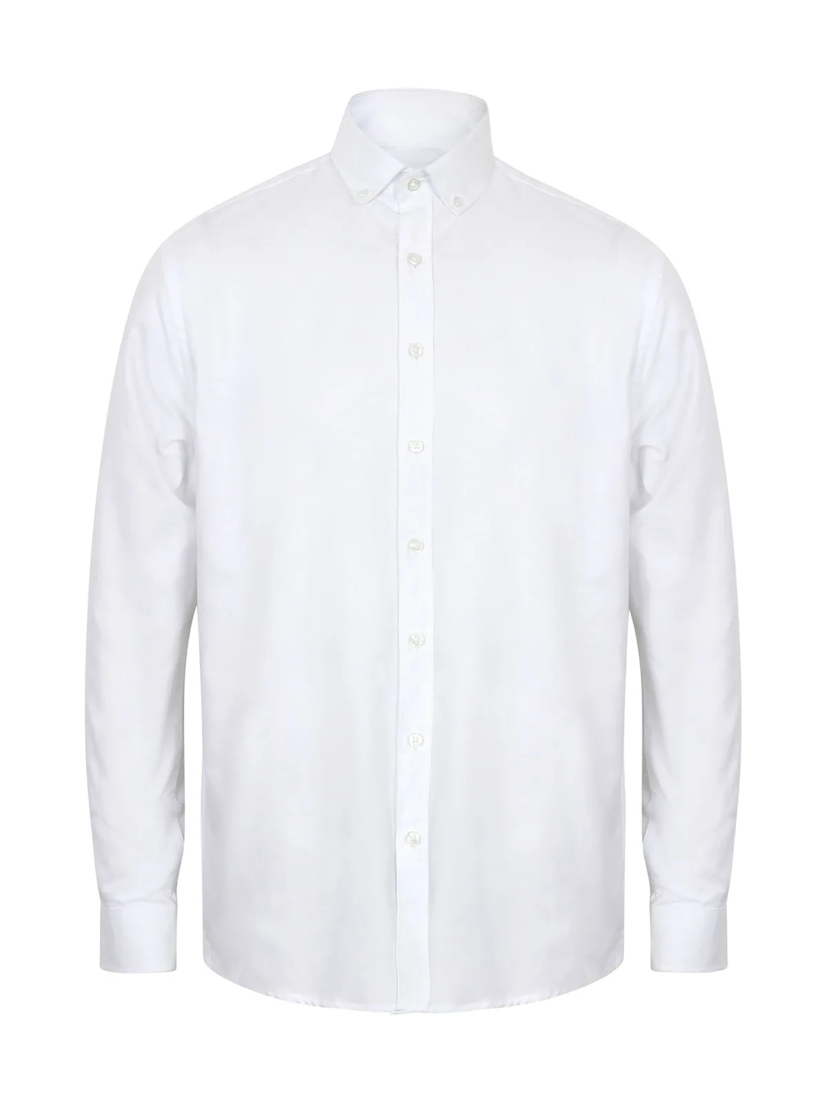 Modern Oxford Long Sleeved Shirt - Classic Fit — WHITE