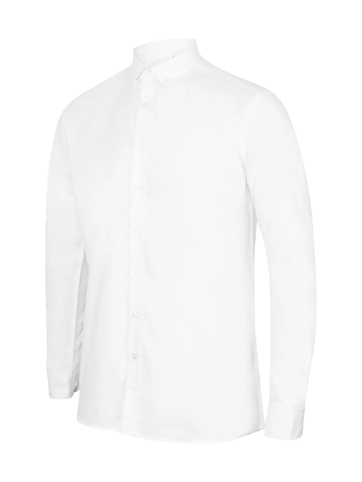 Modern Oxford Long Sleeved Shirt - Regular Fit — WHITE