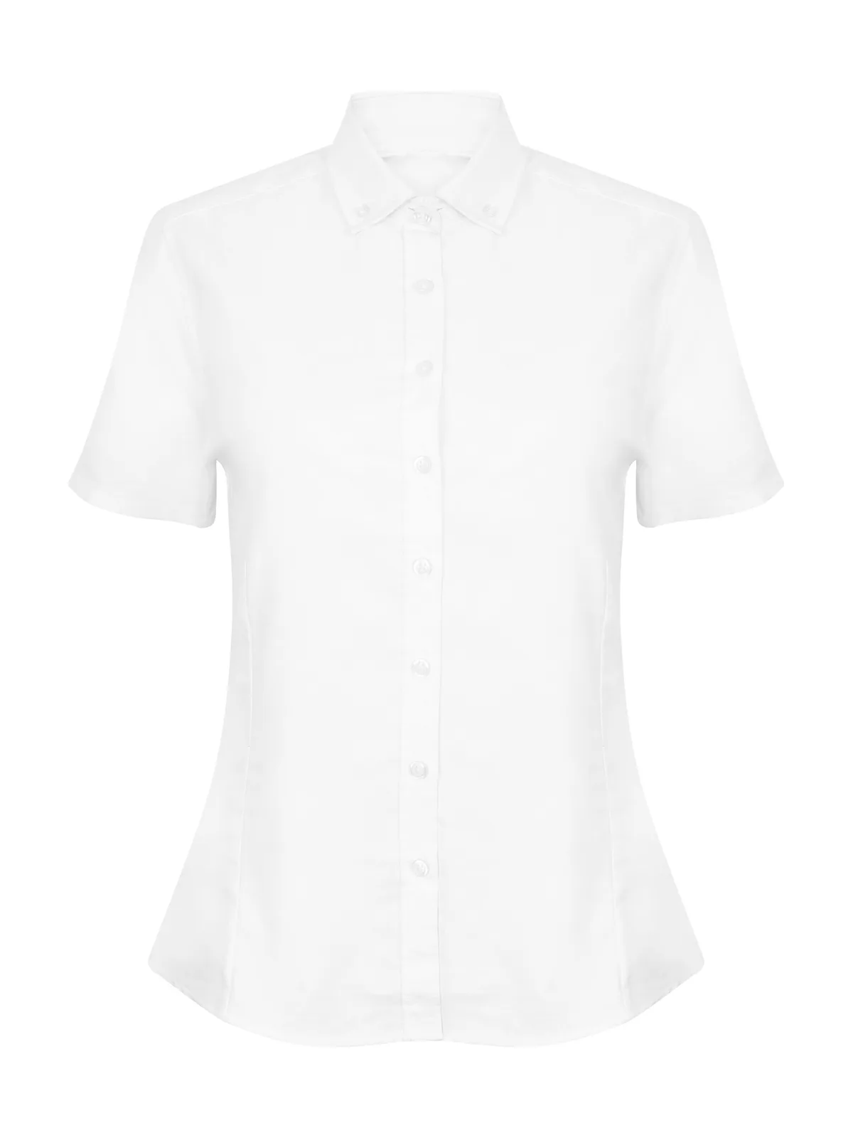 Ladies’ Modern Oxford Short Sleeved Shirt – Regular Fit — WHITE