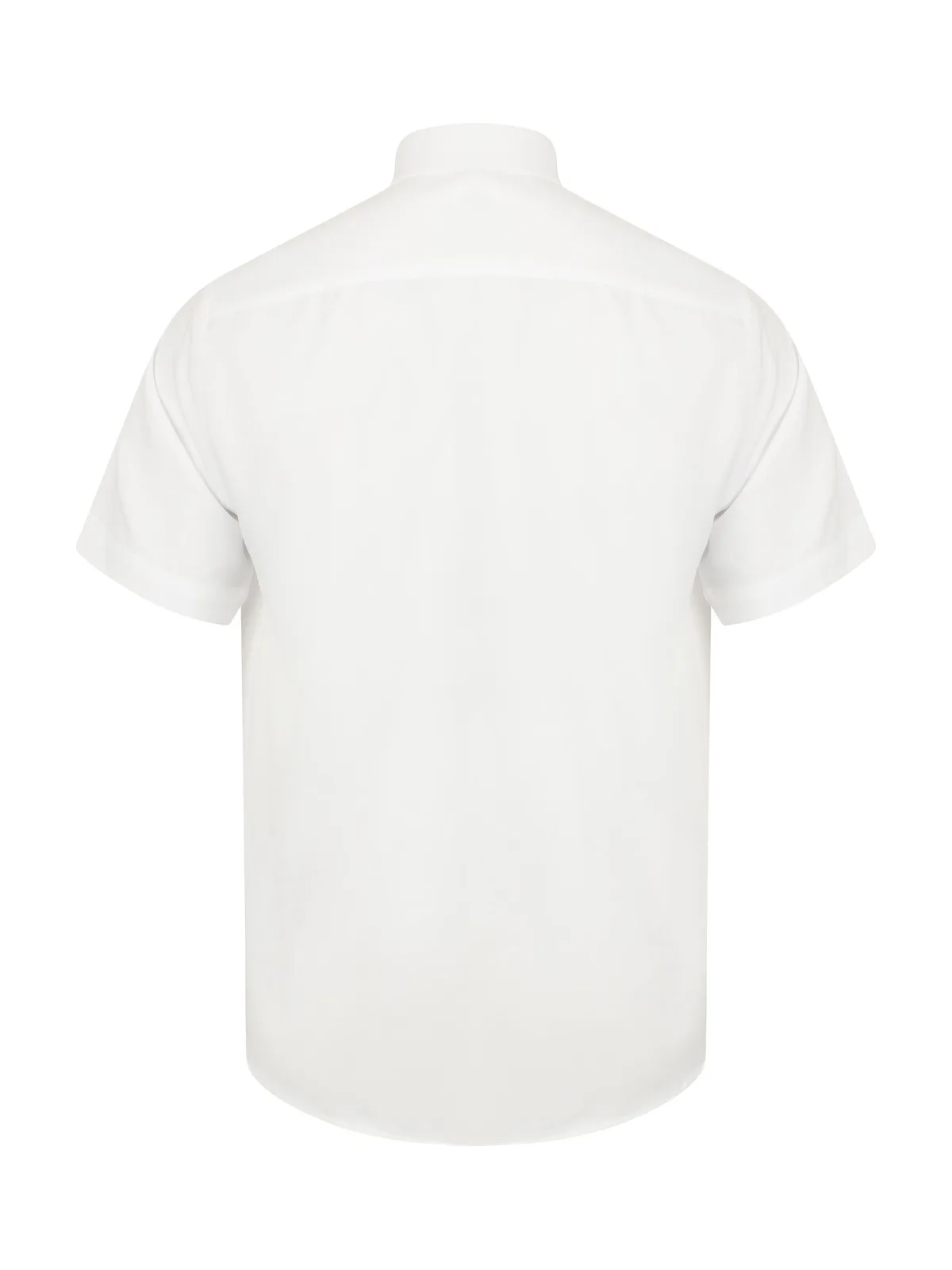Wicking Antibacterial Polyester Quick Dry Short Sleeved Shirt — WHITE