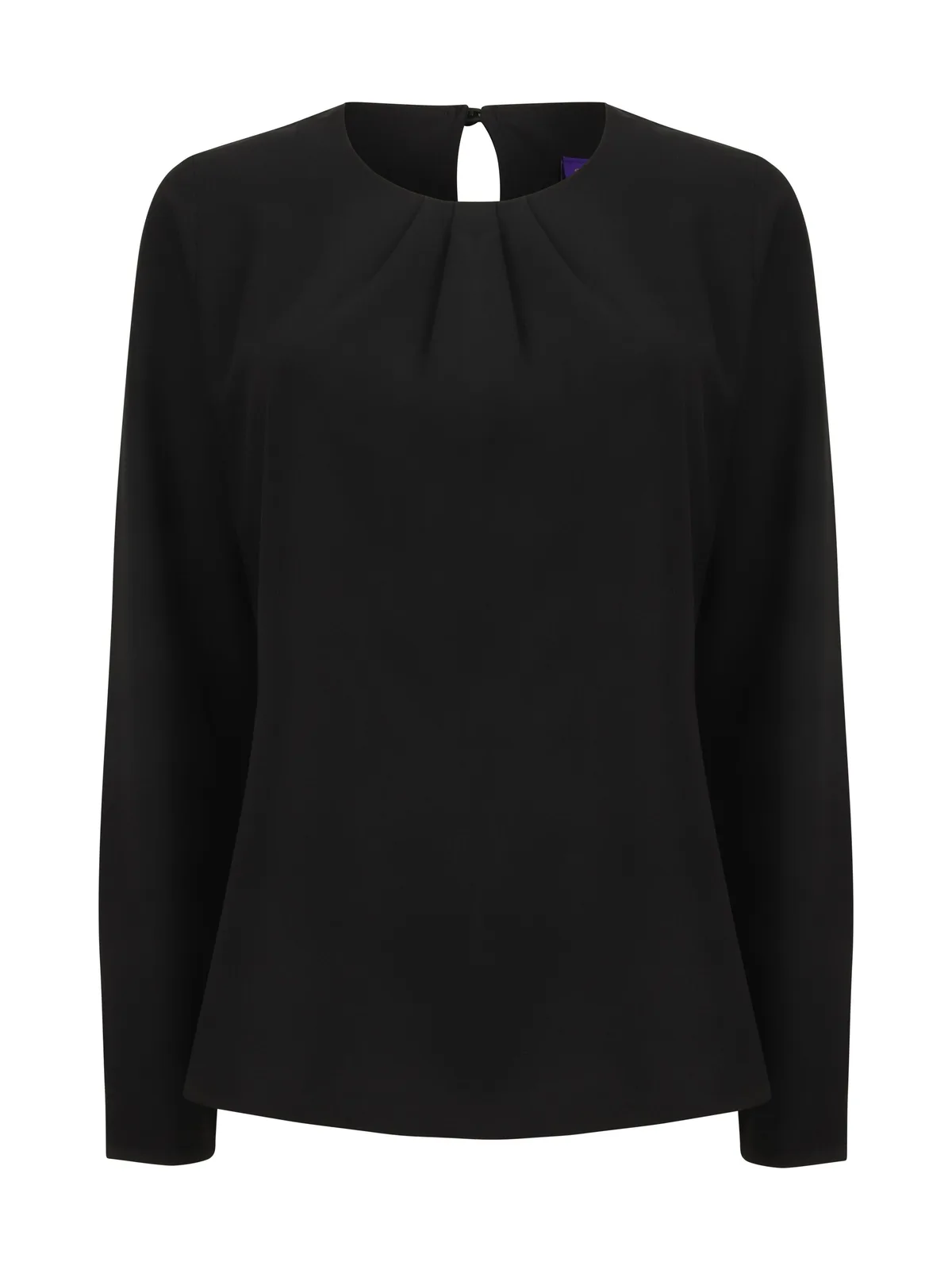 Ladies' Pleat Front Long Sleeved Blouse — Chemises Henbury à personnaliser